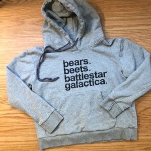 The Office hooded sweatshirt/hoodie, size junior S